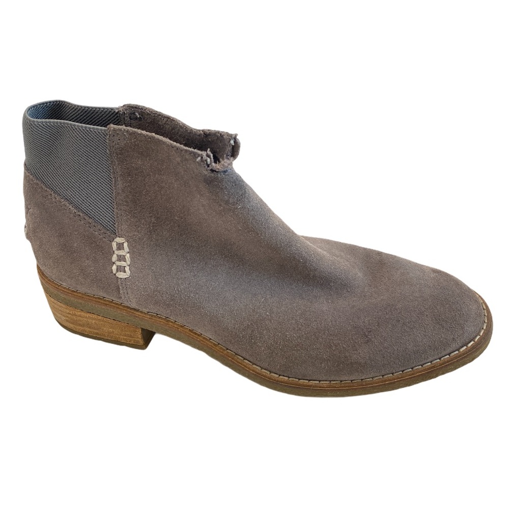 SPERRY Gray Suede Slip On Booties 7.5